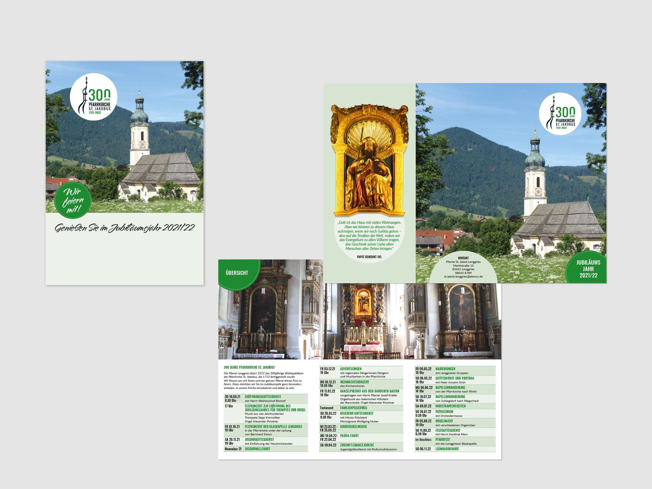Pfarrei St. Jakob Flyer und Plakat